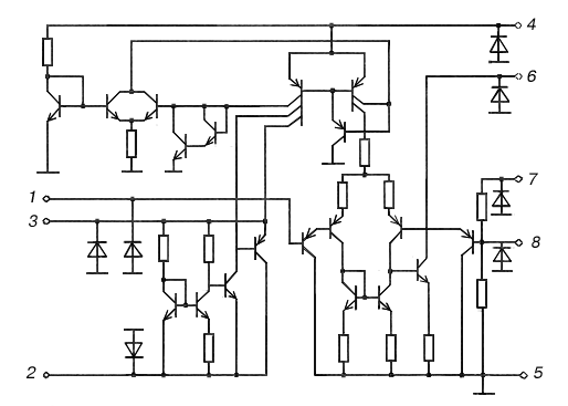 Электрическая схема КР1022ЕП1