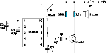 Типовая схема приемника на базе RX1000