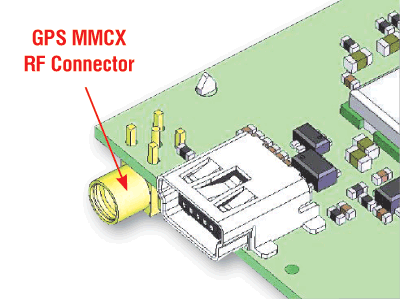 Разъем MMCX для GPS-антенны 