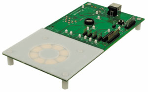 Оценочная плата для проектирования сенсорного поворотного слайдера с использованием датчика MPR083 