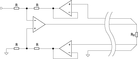 Четырехпроводная схема компенсации сопротивления кабелей 